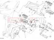 DUCATI 2024 Multistrada V2 S Travel Left footrests & gear shift pedal