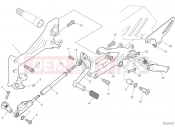 DUCATI Panigale V4 R Left footrest & gear shift pedal (Australia)