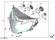 BMW Motorrad BMW 2019 R models R 1250 RT 19 (0J61, 0J63) Headlight I | Headlight I
