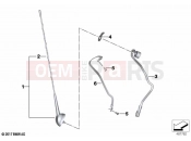 BMW Motorrad BMW 2019 R models R 1250 RT 19 (0J61, 0J63) Antenna audio system | Antenna audio system