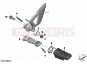 BMW Motorrad BMW 2019 R models R 1250 RT 19 (0J61, 0J63) Footrest, front | Footrest, front