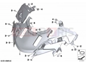 BMW Motorrad BMW 2019 R models R 1250 RT 19 (0J61, 0J63) Upper trim section | Upper trim section