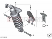 BMW Motorrad BMW 2019 R models R 1250 RT 19 (0J61, 0J63) Spring strut, rear | Spring strut, rear