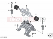 BMW Motorrad BMW 2018 R models R 1250 RT 19 (0J61, 0J63) Front seat-vertical seat adjuster | Front seat-vertical seat adjuster