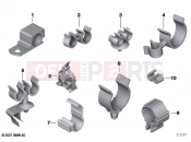 BMW Motorrad BMW 2018 R models R 1250 RT 19 (0J61, 0J63) Cable clips, hose supports | Cable clips, hose supports