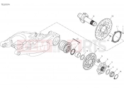DUCATI Multistrada V4 RS Rear wheel spindle