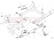 DUCATI 2024 Multistrada V4 S Grand Tour Side stand & center stand