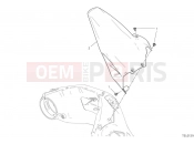 DUCATI 2024 Panigale V2 Troy Bayliss Rear mudguard