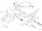 DUCATI 2024 Panigale V2 Troy Bayliss Left footrest & gear change pedal