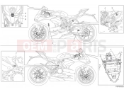 DUCATI 2024 Panigale V2 Troy Bayliss Positioning plates