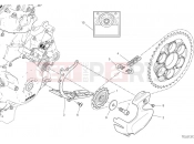 DUCATI 2024 Panigale V2 Troy Bayliss Front sprocket & chain