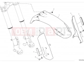 DUCATI DesertX Rally Front mudguard