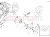 DUCATI Multistrada V4 S Travel Radar Front sprocket and chain