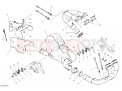 DUCATI Multistrada V4 S Travel Radar Exhaust manifold