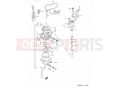 SUZUKI AD50 M (1991) Address 5B - CARBURETOR (MODEL L E41/MODEL K E06 E.NO.211605~)