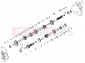 MOTOGUZZI V85 TT 850 (CDN, USA) Gear box - Gear assembly