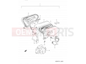 SUZUKI AD50W M (1991) Address 6D - AIR CLEANER (MODEL M/MODEL R P09,E94)