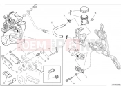DUCATI 2024 Hypermotard 698 Mono RVE Rear brake system