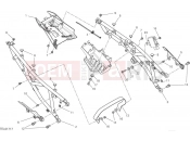 DUCATI 2024 Hypermotard 698 Mono RVE Rear subframe