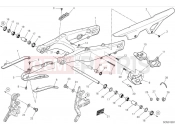 DUCATI 2024 Hypermotard 698 Mono RVE Rear swingarm