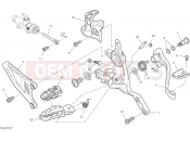 DUCATI 2024 Hypermotard 698 Mono RVE Right footrest & brake pedal
