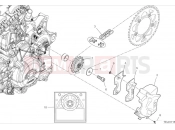 DUCATI 2024 Hypermotard 698 Mono RVE Front sprocket & chain