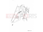 SUZUKI AD60 M (1991) Address 27C - FRONT LEG SHIELD (MODEL R E41,E94,P09)