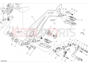 DUCATI 2024 Monster SP Left footrests & gear shift pedal