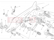 DUCATI Scrambler Nightshift Left footrests & gear shift pedal