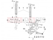 PIAGGIO Beverly 400 ie Tourer Rear suspension - Shock absorber/s