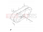 SUZUKI AE50 L (1990) Sepia (E28) 3 - CRANKCASE LH COVER