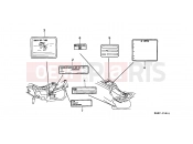 HONDA GL1500SEY E / MKH 2000 F-55-1 CAUTION LABEL (2)