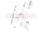 SUZUKI AE50 L (1990) Sepia (E24) 36 - FRONT FORK (AE50L/M/N/P)