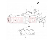 SUZUKI AE50 M (1991) Sepia (E01,E02,E04,E21,P37) 7 - MUFFLER (AE50L/M/N/P)