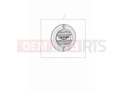 TRIUMPH Bonneville T100 Clutch badge, ribbed