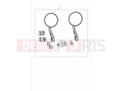 TRIUMPH Bonneville T100 Bar end round mirrors kit