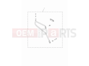 TRIUMPH Bonneville T100 Pannier rail kit, left hand side