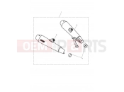 TRIUMPH STREET TWIN Silencer Kit, High Level, Slv