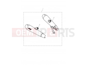 TRIUMPH STREET TWIN Silencer Pair, Hom, Black