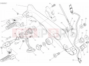DUCATI Scrambler Cafe Racer FOOTRESTS, RIGHT