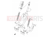 SUZUKI AE50R X (1999) Sepia 36 - FRONT FORK
