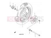 SUZUKI AH75 N (1992) Address (E01,E02,E04,E21,E24) 32 - FRONT WHEEL