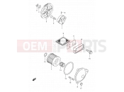 SUZUKI AN125 X (1999) 13 - OIL PUMP