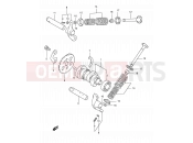 SUZUKI AN125U X (1999) 8 - CAM SHAFT/VALVE