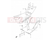 SUZUKI AN150 W (1998) 35 - REAR LEG SHIELD