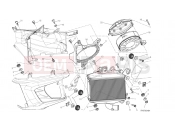 DUCATI 2013 Diavel Strada RADIATOR, WATER, LH