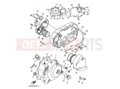 YAMAHA XVS 650 Dragstar XVS650 XVS65M V STAR 650 CUSTOM (5FBA) 2000 CRANKCASE COVER 1