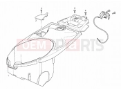 DERBI Rambla 125-250 Helmet compartment