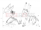 MOTOGUZZI V85 TT Strada E5+ (AU, JP) Front mudguard-Pillar