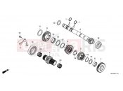 HONDA AFRICA TWIN 1100 DCT ADVENTURE SPORTS ES CRF1100D4R 2024 E-17-10 TRANSMISSION (MAINSHAFT) (DCT)